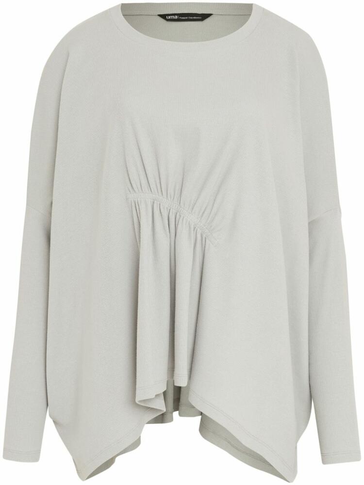 Uma | Raquel Davidowicz curved-hem long-sleeved top - Grey Cover