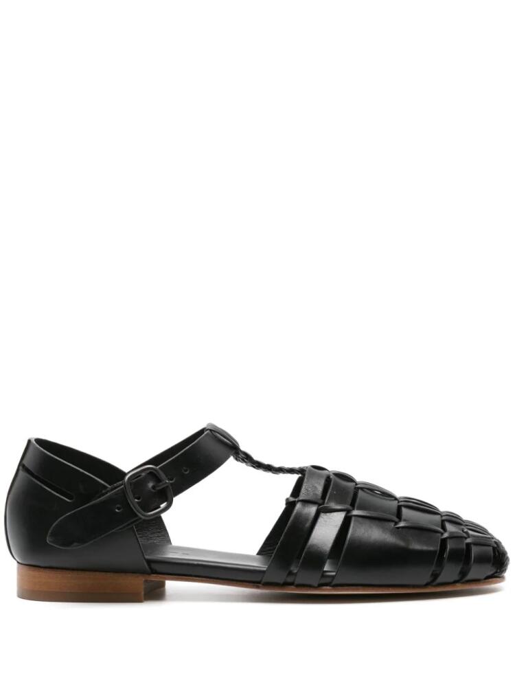 Hereu Vedra leather sandals - Black Cover