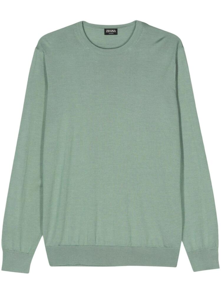 Zegna fine-knit jumper - Green Cover