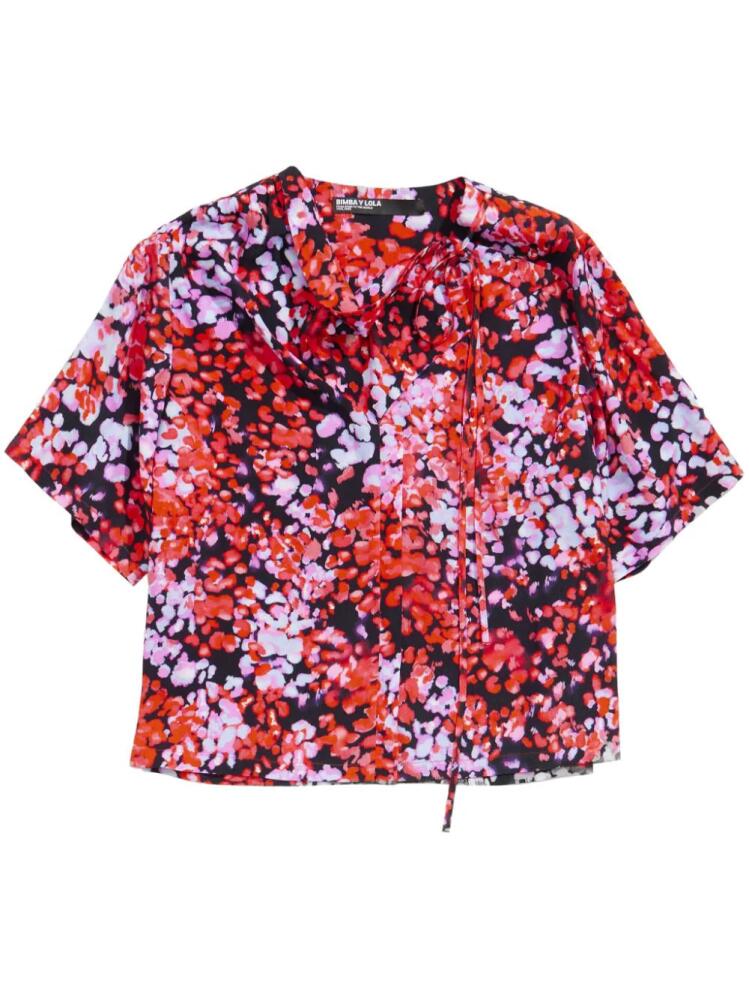 Bimba y Lola abstract-print blouse - Red Cover