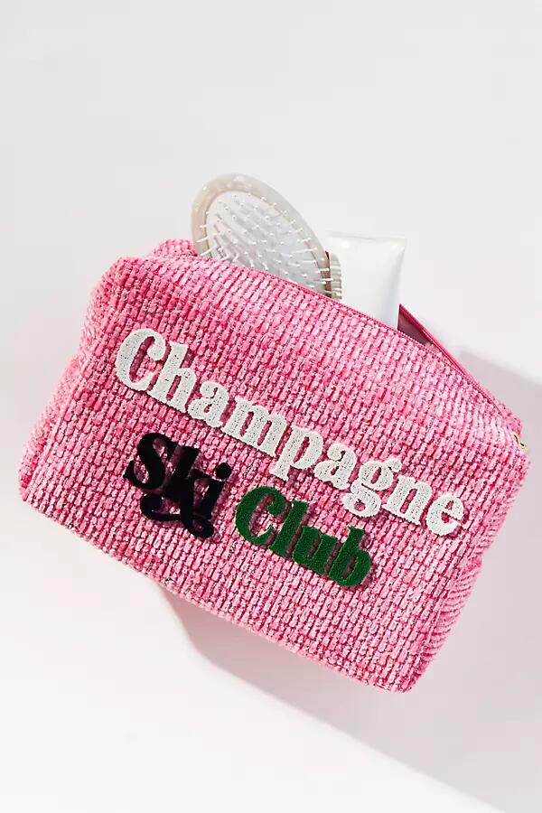 Shiraleah Champagne Ski Club Zip Pouch Cover