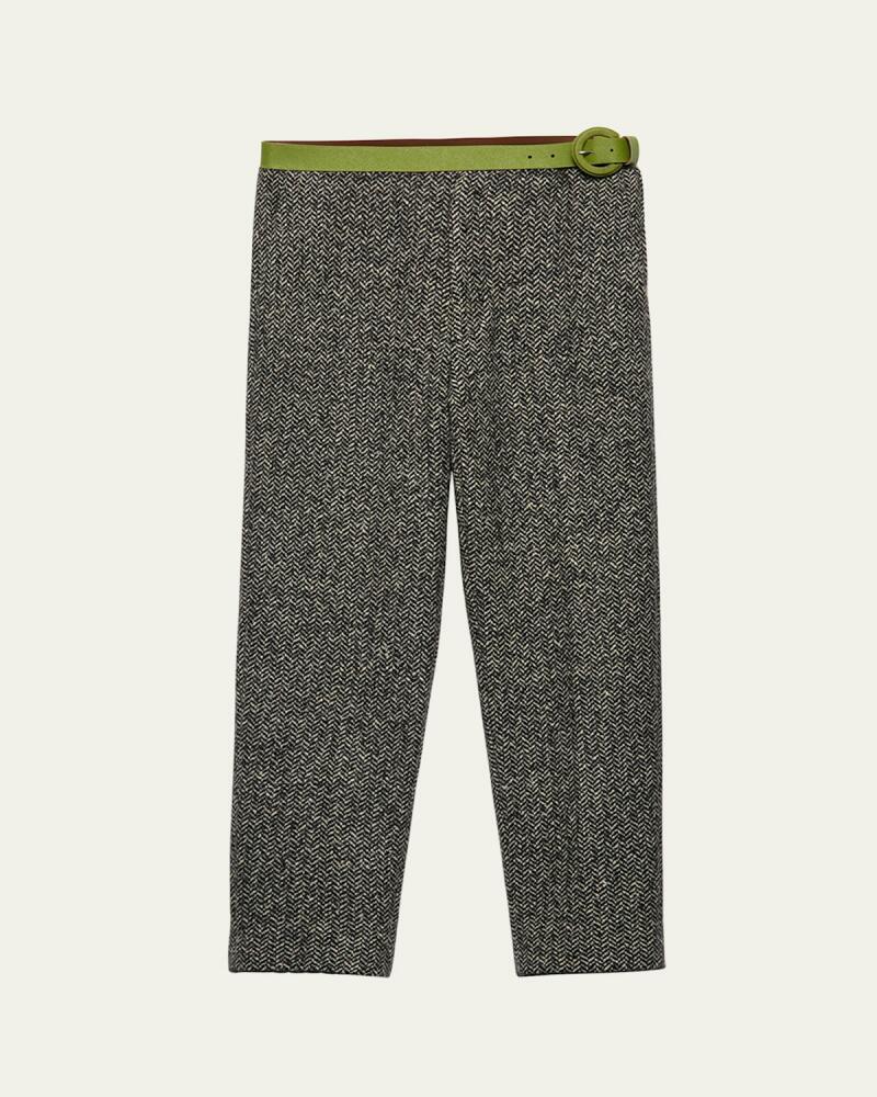 Prada Men's Boucle Chevron Pants Cover