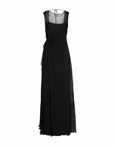 Alberta Ferretti Woman Maxi dress Black Silk Cover