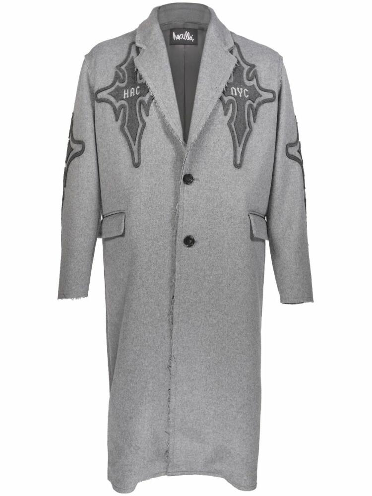 Haculla Praising wool single-breasted coat - Grey Cover