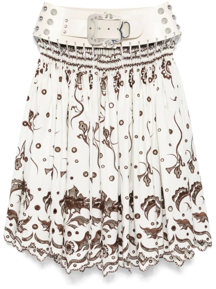 Chopova Lowena carabiner midi skirt - White Cover