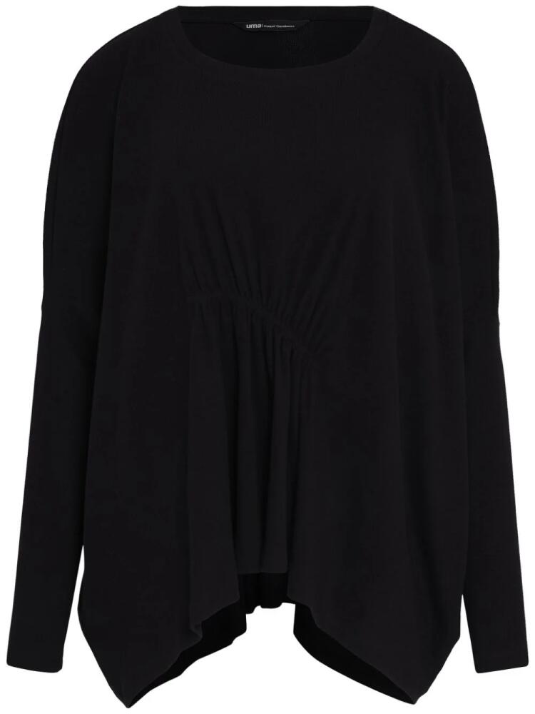 Uma | Raquel Davidowicz draped-detail T-shirt - Black Cover