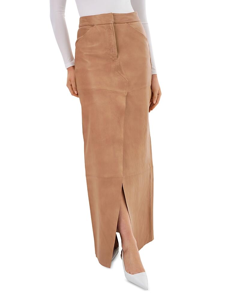 Lamarque Leather Maxi Skirt Cover