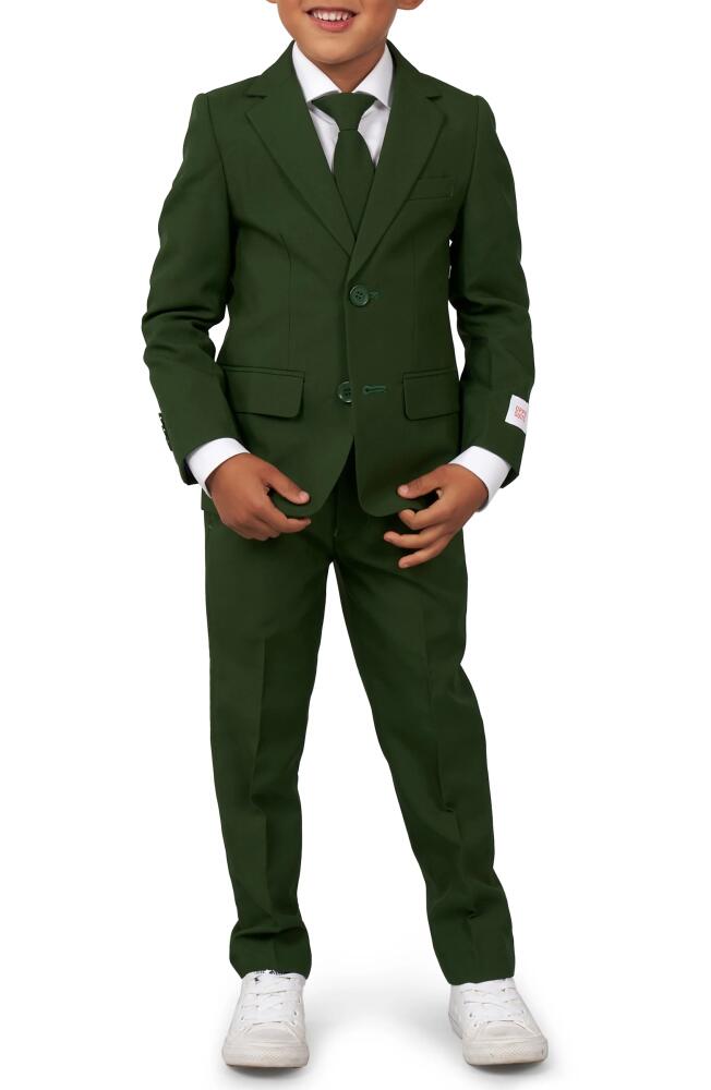 OppoSuits Glorious Green Two-Piece Suit & Tie Cover