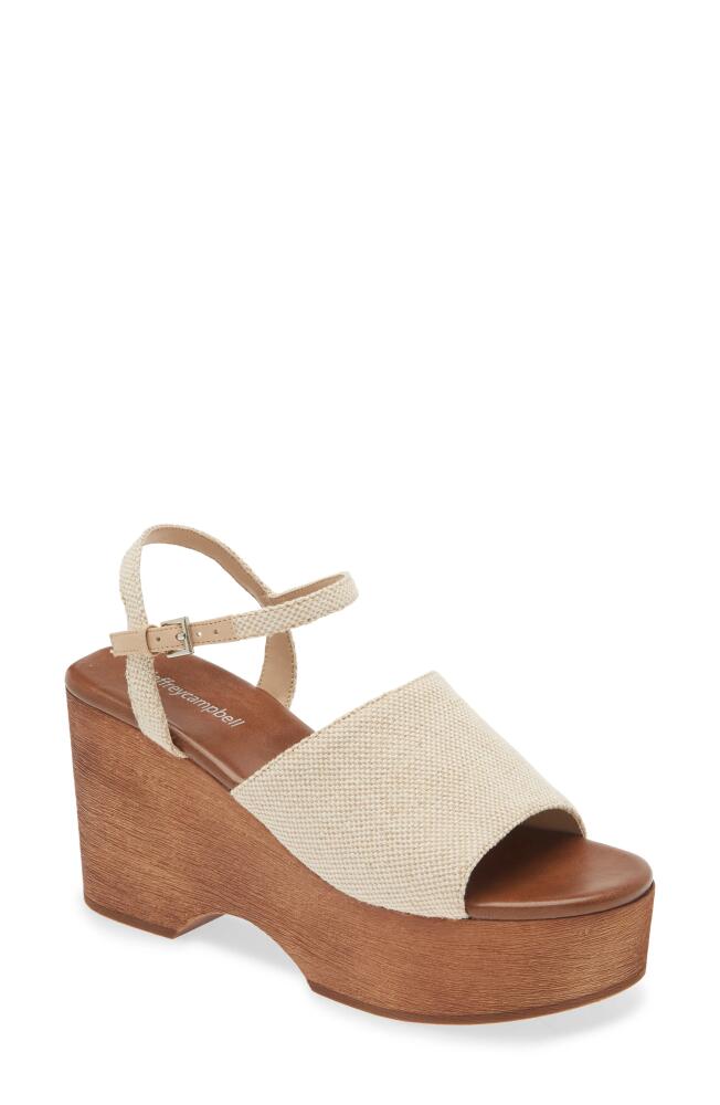 Jeffrey Campbell On Deck Platform Sandal in Natural Cover