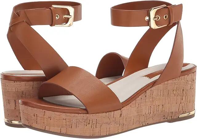 Franco Sarto Presley Platform Wedge Sandals (Tan Brown Leather) Women's Sandals Cover