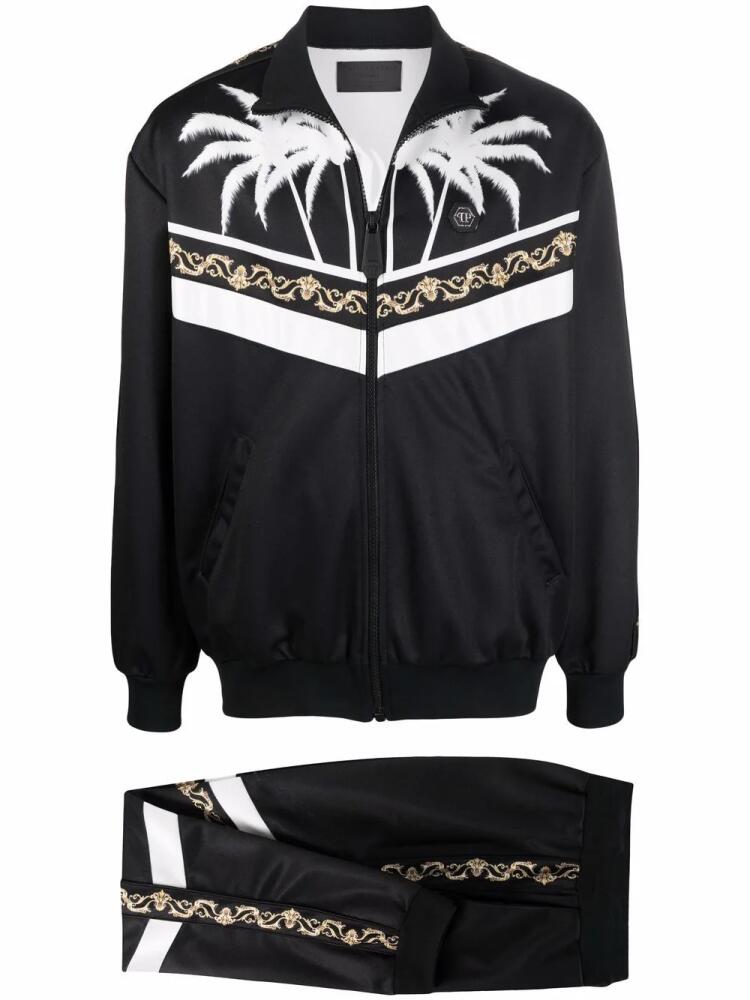 Philipp Plein Baroque-print gothic tracksuit - Black Cover