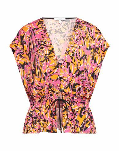 Patrizia Pepe Woman Shirt Fuchsia Polyester, Elastane Cover