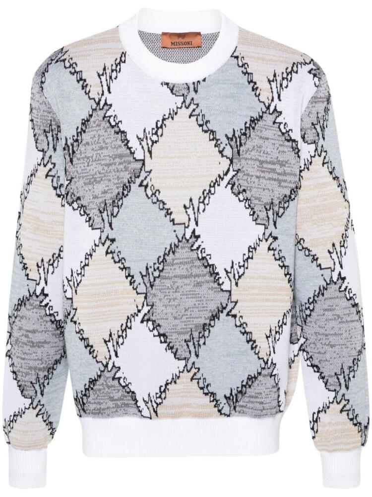 Missoni jacquard cotton jumper - White Cover