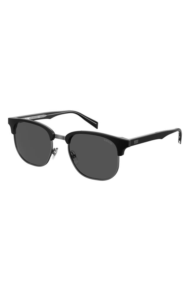 levi's 52mm Round Sunglasses in Black/Grey Cover