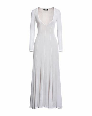 Dsquared2 Woman Maxi dress White Viscose, Polyamide Cover