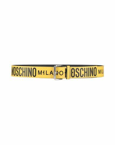 Moschino Man Belt Yellow Soft Leather Cover