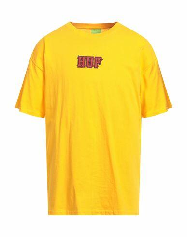 Huf Man T-shirt Orange Cotton Cover