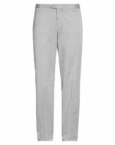 Fedeli Man Pants Light grey Cotton, Lycra Cover