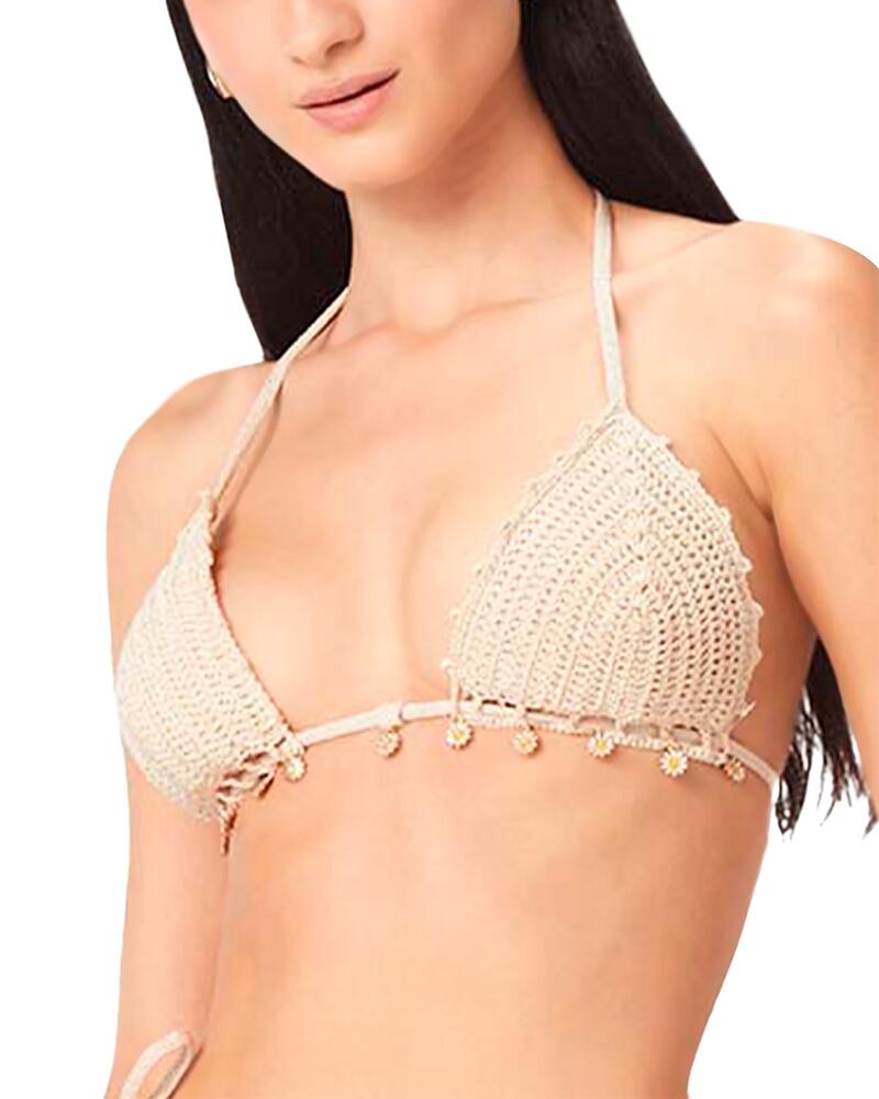 Capittana Trinidad Metallic Crochet Bikini Top Cover