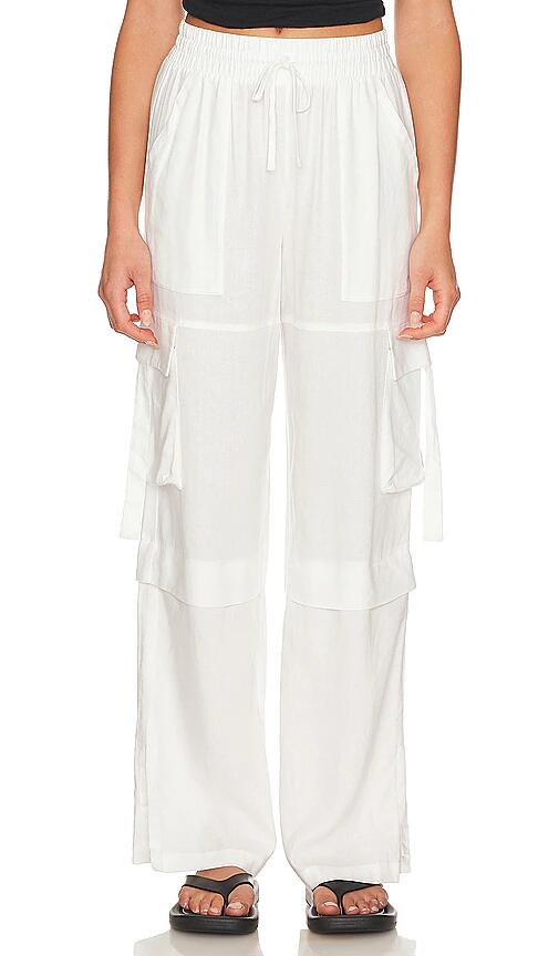 BEACH RIOT Gianna Pant in White Cover