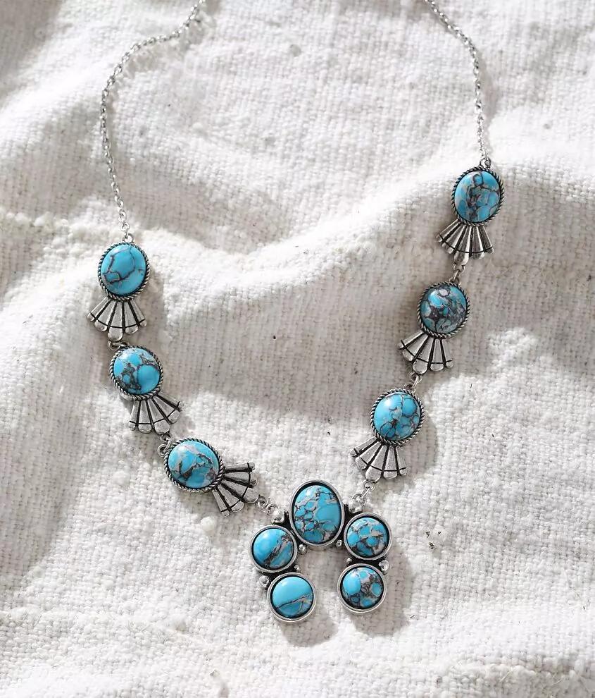 Sterling & Stitch Turquoise Stone Necklace Cover