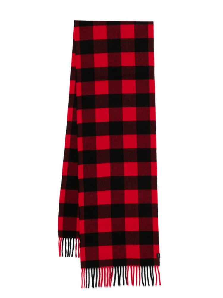 Woolrich Buffalo Check-pattern scarf - Red Cover