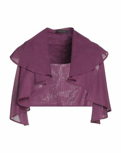 Lamberto Losani Woman Shrug Purple Cotton Cover