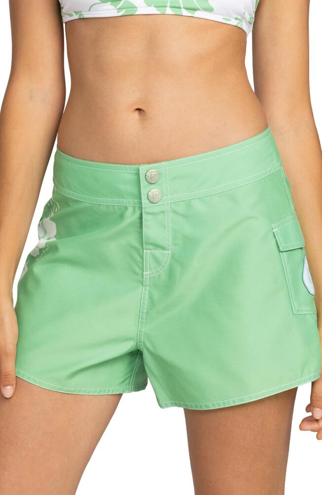 Roxy Cover-Up Shorts in Zephyr Green Cover