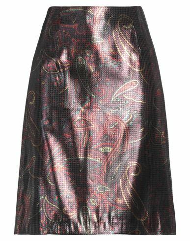 Needles Woman Midi skirt Dark purple Polyester, Cupro Cover