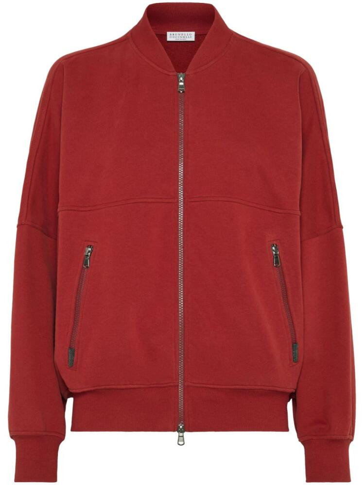 Brunello Cucinelli zip-up cardigan - Red Cover