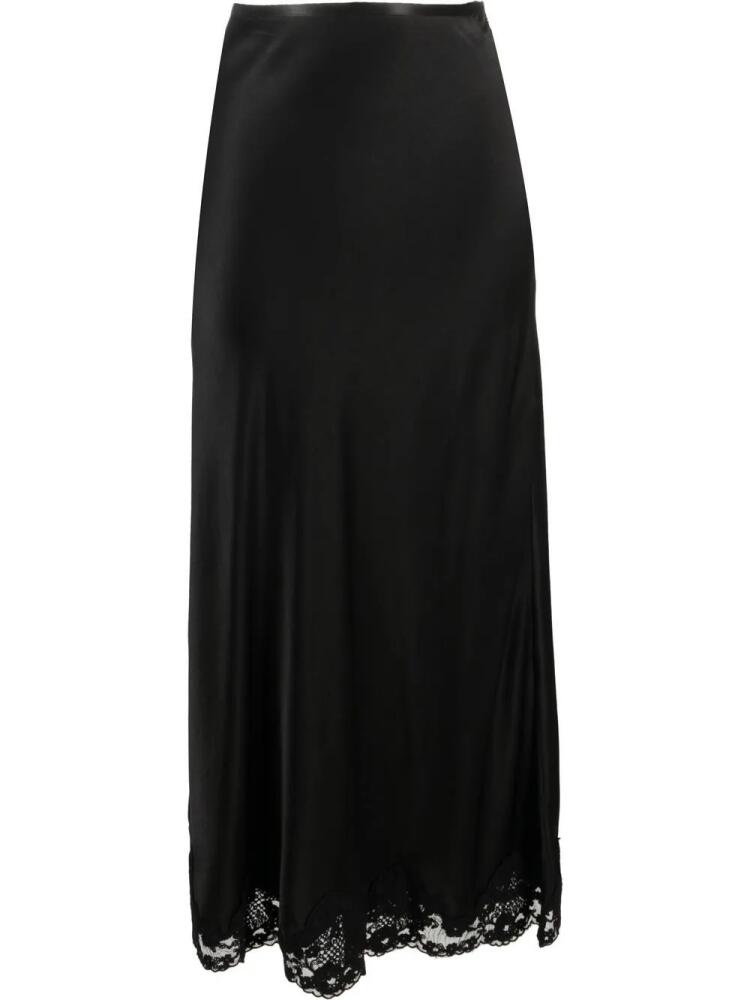 Rixo lace-trim midi skirt - Black Cover