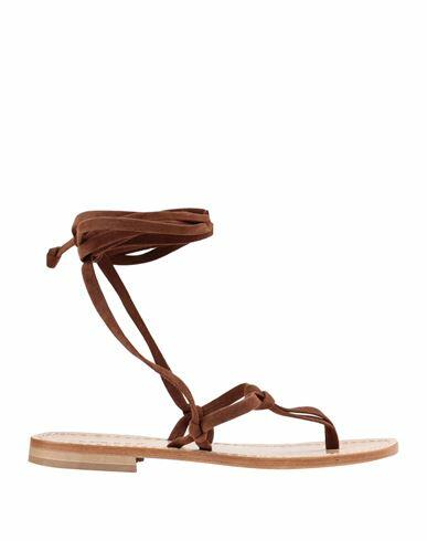 P. a.r. o.s. h. Woman Thong sandal Brown Goat skin Cover