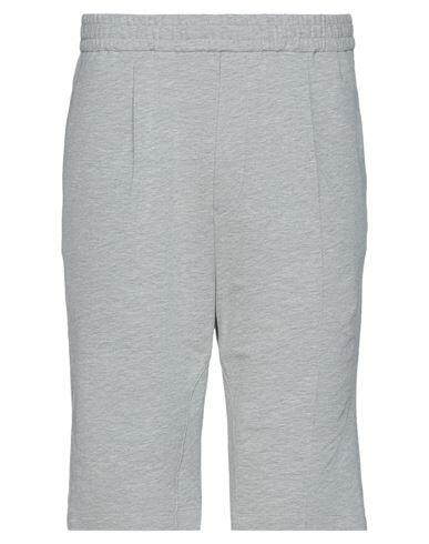 Paolo Pecora Man Shorts & Bermuda Shorts Light grey Cotton, Elastane Cover