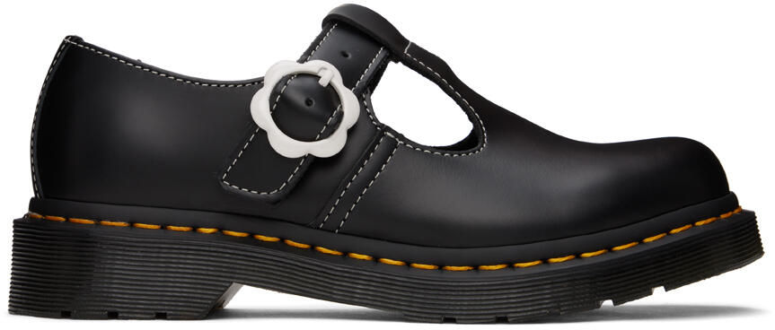 Dr. Martens Black Polley Flower Loafers Cover