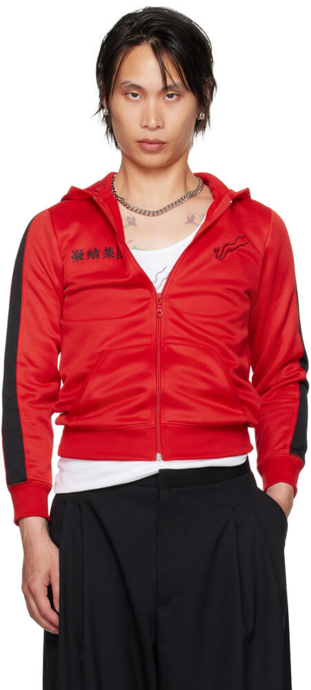 LU'U DAN Red CLOT Edition Zip Shrunken Hoodie Cover