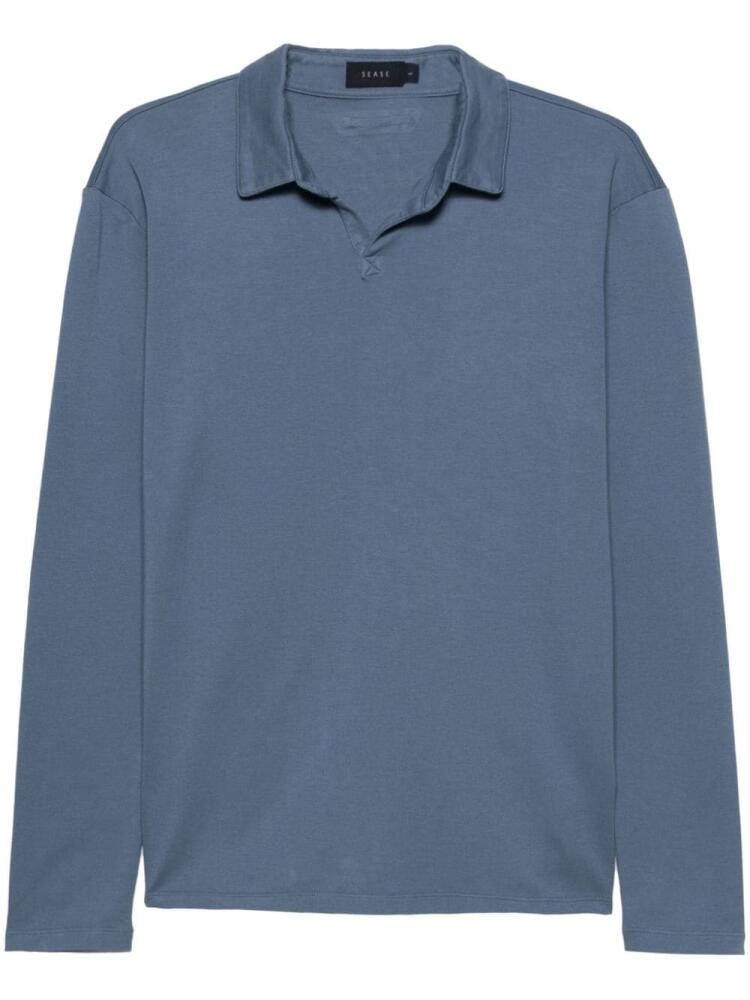 Sease Supima-cotton polo shirt - Blue Cover