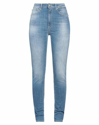 Dondup Woman Jeans Blue Cotton, Recycled polyester, Lyocell, Elastane Cover