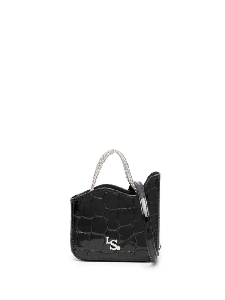 Le Silla Ivy crystal-embellished mini bag - Black Cover