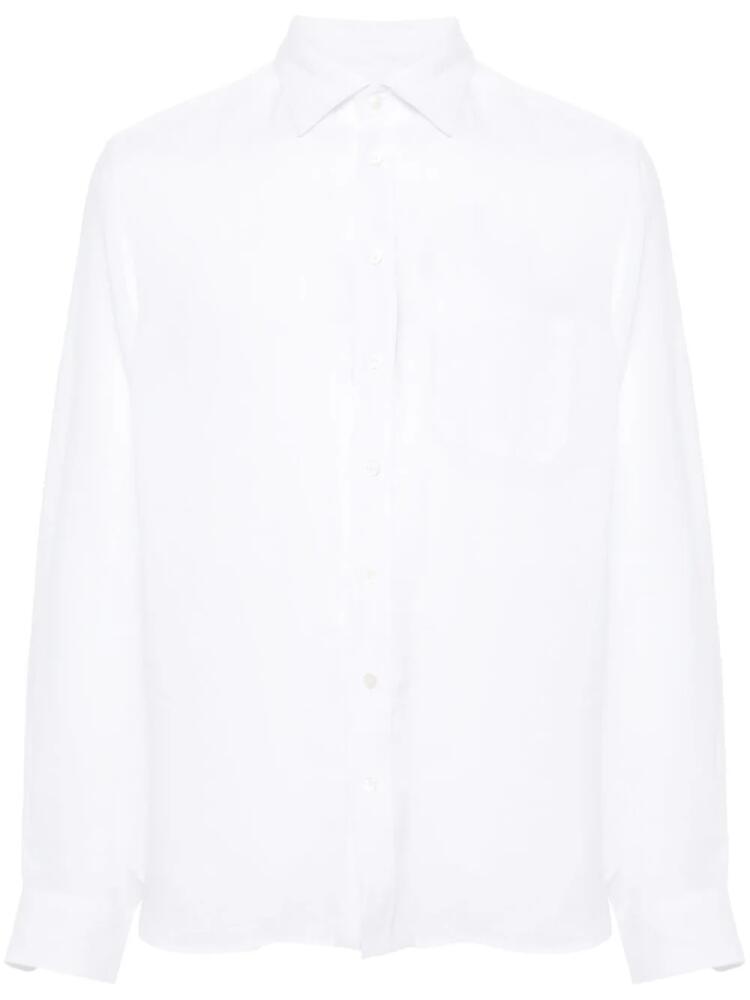 Sease patch-pocket linen shirt - White Cover