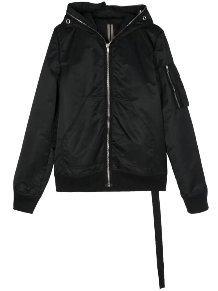 Rick Owens DRKSHDW eyelet-detail hooded jacket - Black Cover