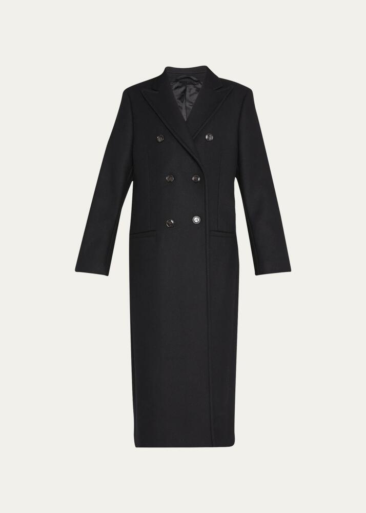 Toteme Long Tailored Wool Overcoat Cover