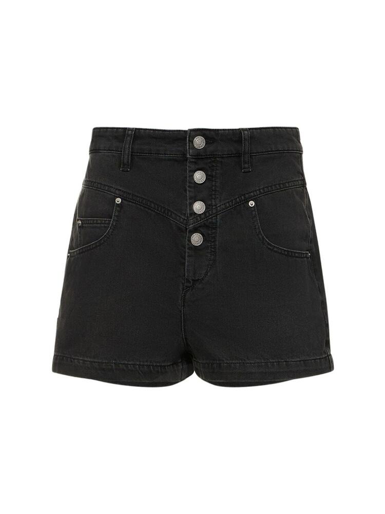 MARANT ETOILE Jovany High Waist Cotton Shorts Cover