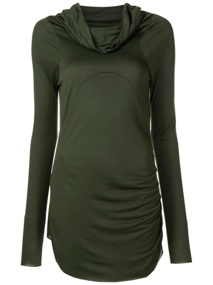 Uma | Raquel Davidowicz cowl-neck long-sleeve T-shirt - Green Cover