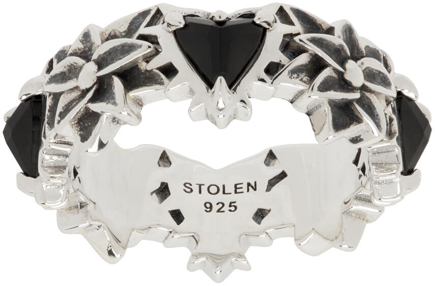 Stolen Girlfriends Club Silver Talon Bloom Eternity Ring Cover