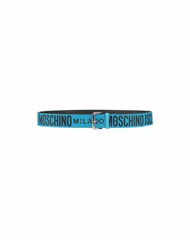 Moschino Man Belt Blue Soft Leather Cover