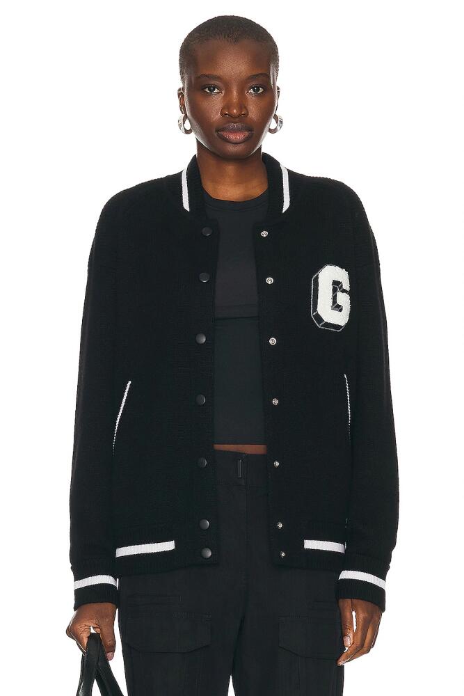 Givenchy Bomber Varsity Jacket in Black Cover