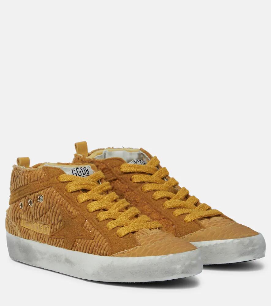 Golden Goose Mid Star corduroy high-top sneakers Cover