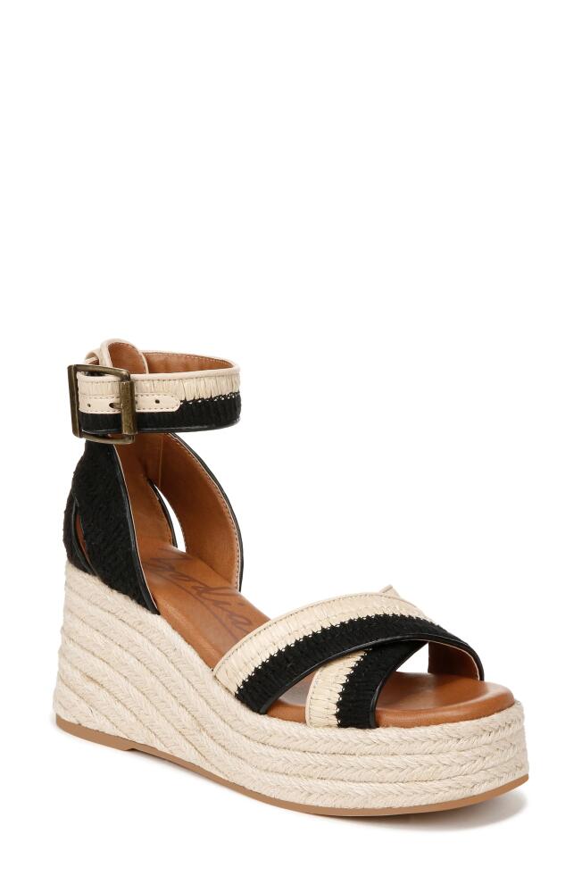 Zodiac Naomi Wedge Espadrille Sandal in Natural/Black Cover