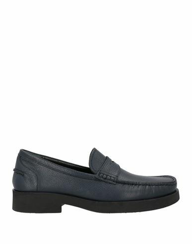 Loriblu Man Loafers Midnight blue Leather Cover