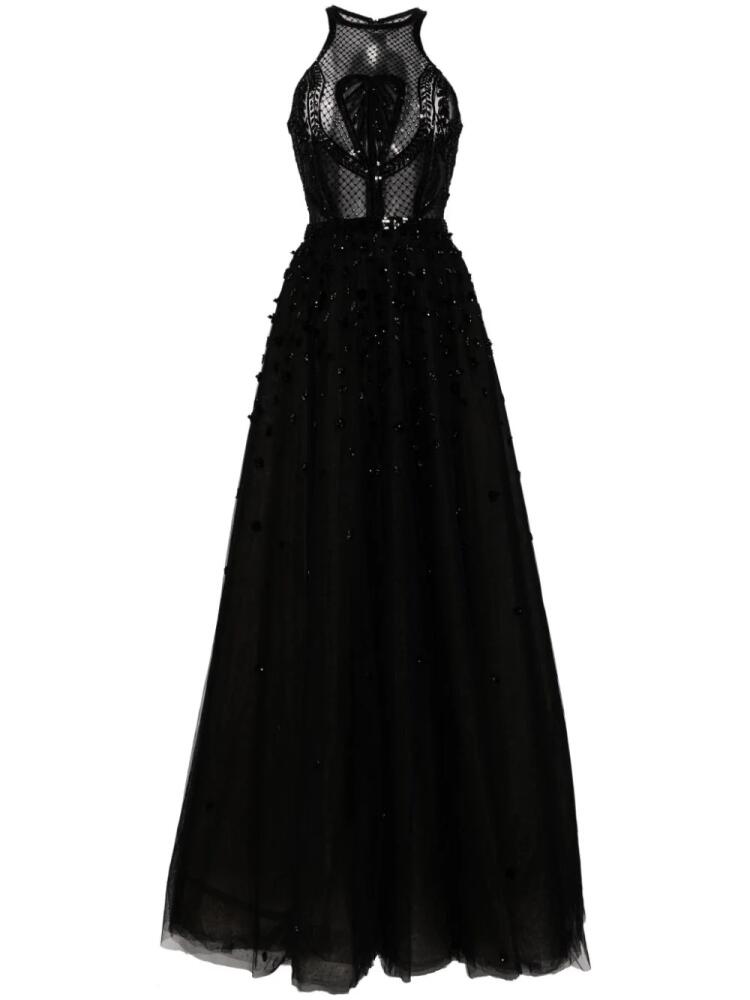 Saiid Kobeisy beaded halterneck gown - Black Cover